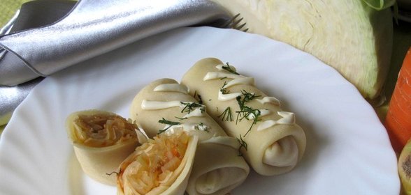 Блины с капустой