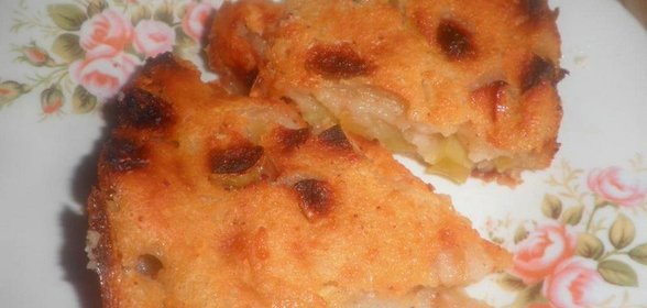 Творожно-рисовая запеканка с яблоками