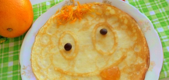 Веселые апельсиновые блины