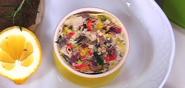 Крабовая запеканка за 15 минут