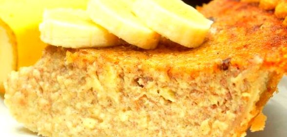 Постная коврижка с медом и бананом