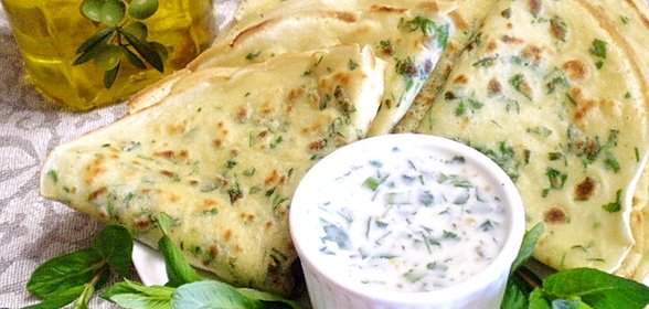 Блинчики с зеленью