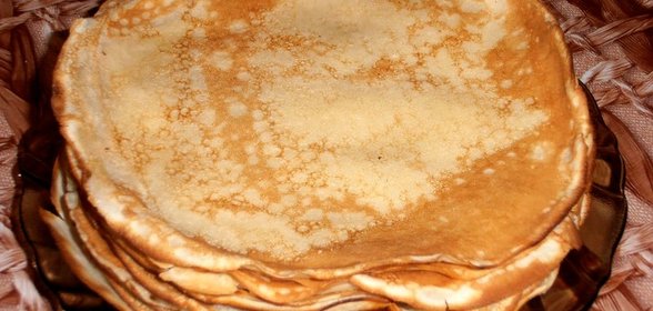 Блины на молоке с разрыхлителем