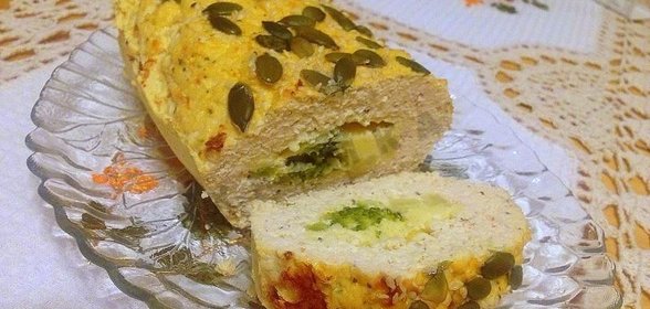 Куриная запеканка с брокколи
