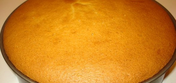 Вегетарианский бисквит на кефире