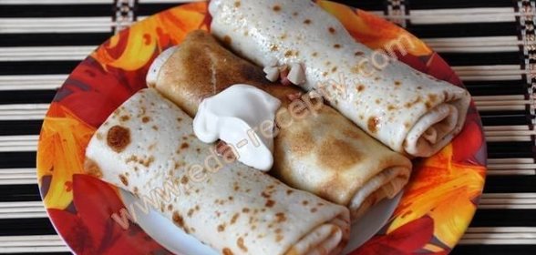 Блинчики с бананами