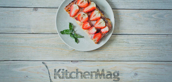 Вкусная запеканка с клубникой