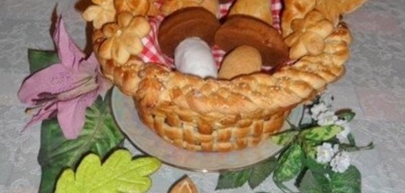 Хлебная корзина «Лукошко с грибами»