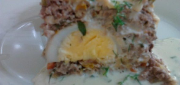 Запеканка из говяжьего фарша с яйцом