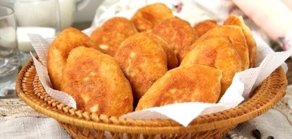 Воздушные пирожки на сковороде