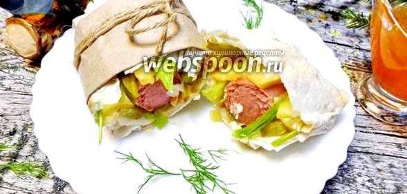 Хот-дог в лаваше