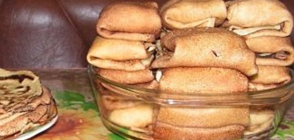 Блины, фаршированные грушами