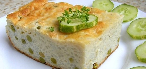 Запеканка из риса в духовке