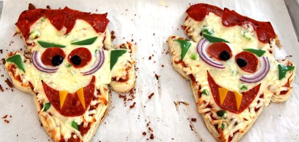 Пицца Дракула на Хэллоуин