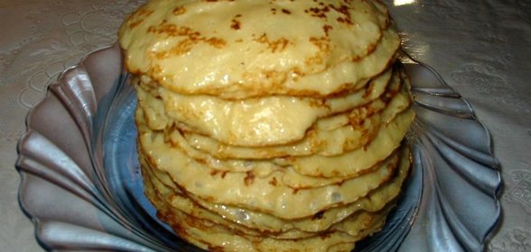 Блины с яблоками