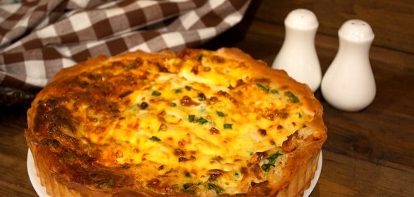 Пирог с курицей и рисом