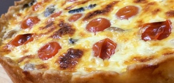 Киш-лорен с курицей и грибами
