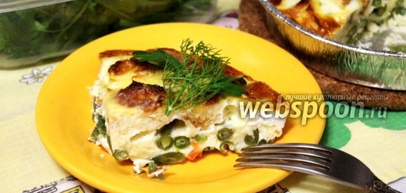 Запеканка с зелёной стручковой фасолью