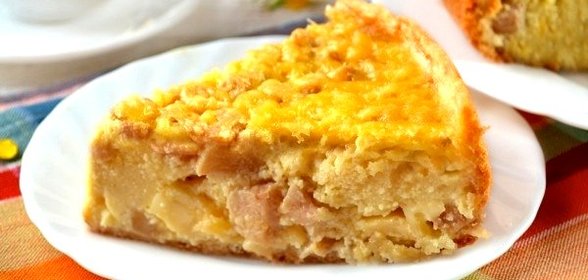 Заливной пирог в мультиварке