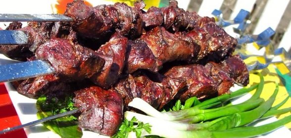 Шашлык из свиного сердца