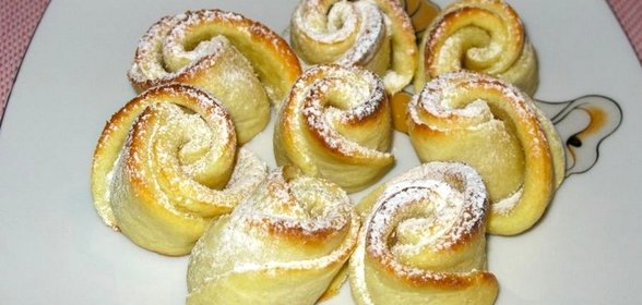 Творожные цветочки