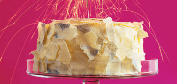 Торт с блестками