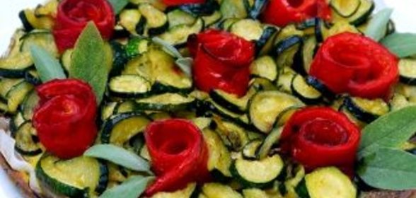 Овощной торт без теста