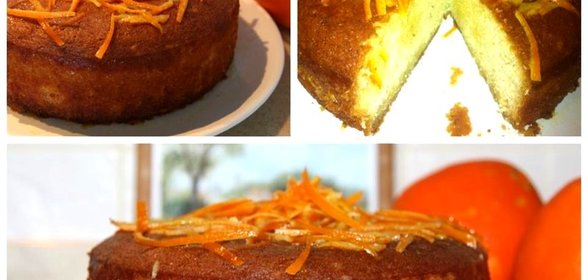 Цитрусовый кекс с миндалем