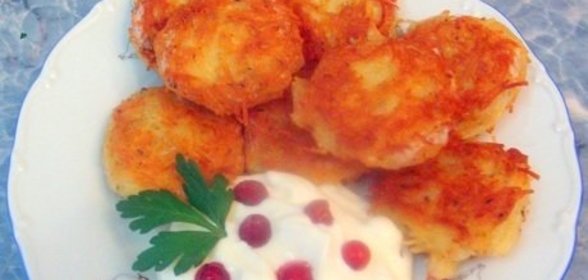 Оладьи из вермишели с сыром