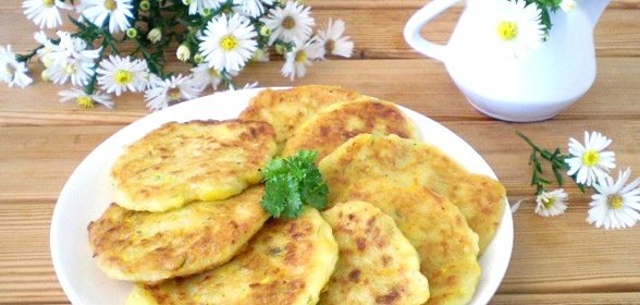 Оладьи из тыквы и кабачков
