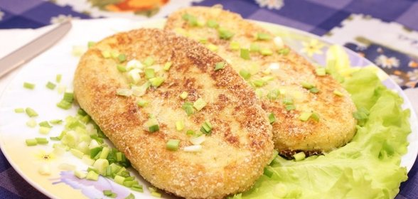 Открытый пирог с шампиньонами