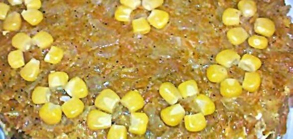 Торт из печени с рисом
