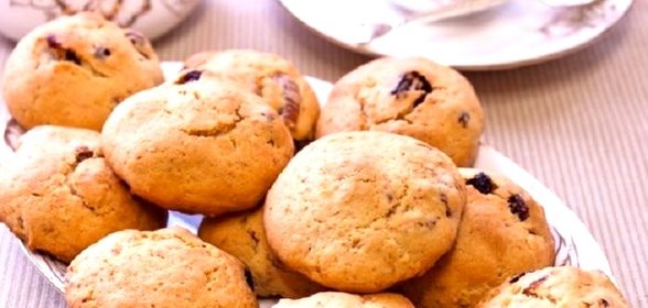 Печенье с сушеным инжиром и клюквой