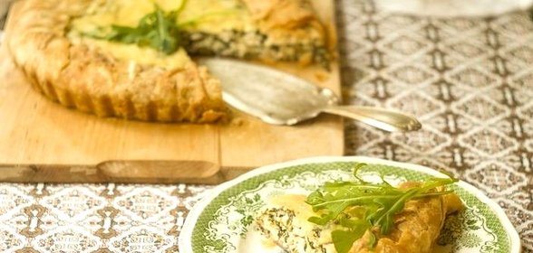 Пирог с рукколой