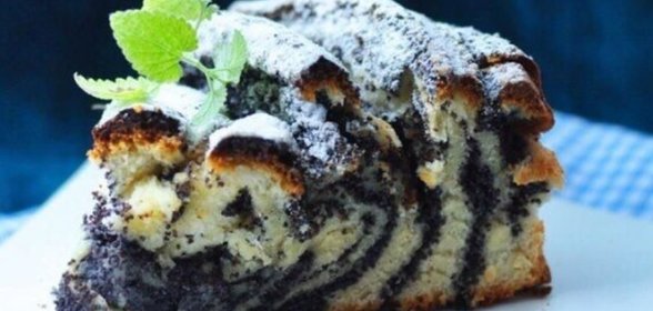 Пирог «Маковая зебра»