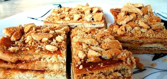 Пирожное с варёной сгущёнкой
