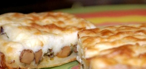 Пирог с грибами и картошкой