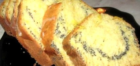Кекс с лимоном и маком
