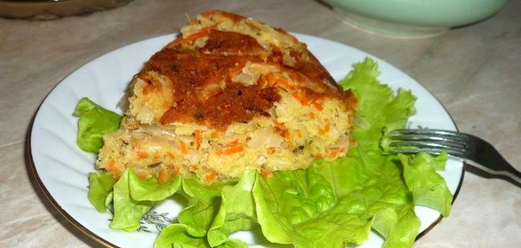 Пирог с капустой и морковью