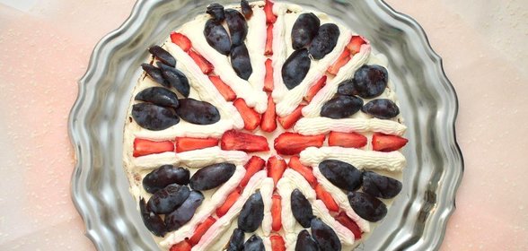 Торт По мотивам британского флага