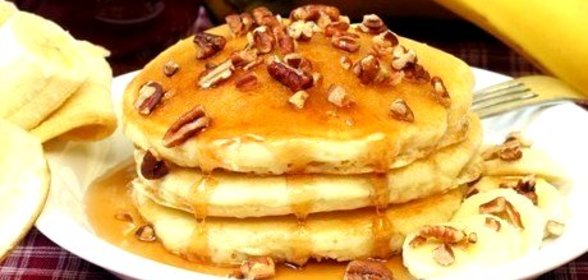 Банановые оладьи с овсяной мукой