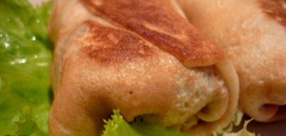 Блины с куриной начинкой
