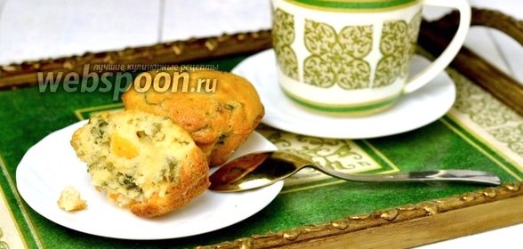 Кексы с щавелем, крапивой и курагой