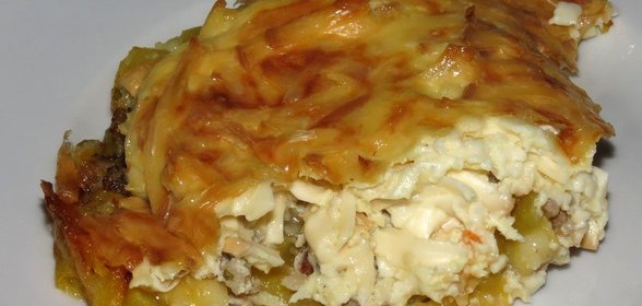 Запеканка из кабачков с мясным фаршем