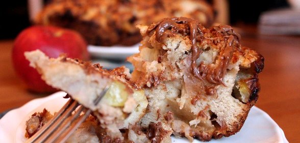 Яблочно-ореховый пирог