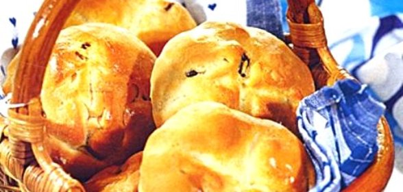 Булочки из песочного теста с яблоками