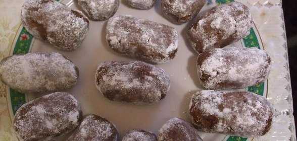 Классическое пирожное Картошка из печенья
