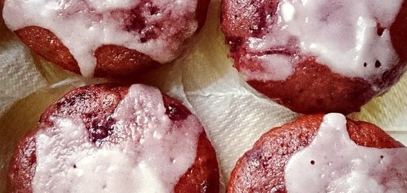 Черничные маффины с лимонной цедрой