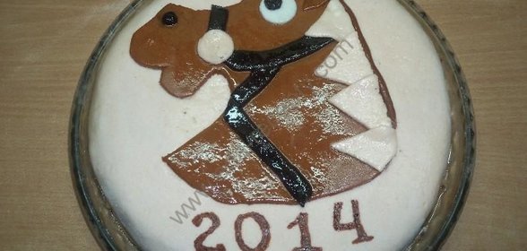 Торт Новогодняя лошадь