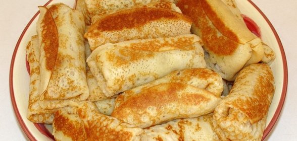 Блины с куриным фаршем